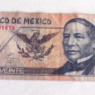 Bank of Mexico 1999 20 Pesos Paper Money Q4095679 Series CH Benito Juarez BD3
