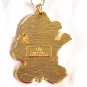 Wallace Silversmiths Christmas Cookie Collection Teddy Bear Enameled Gold Tone Necklace (BD3)