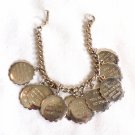 Vintage Gold Tone Ten Commandment Charm Bracelet (BD3) Vintage Gold Tone Ten Commandment Charm Bracelet (BD3)