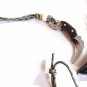 Working Real Stainless Steel Mini Fixed Blade Knife w/ Wooden Handle & Sheath Necklace 15" (BD3)