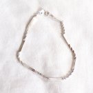 Avon Vintage 1979 Fashion Accents Silvertone Delicate Anklette Large 9 1/2" (BD3)