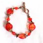 Burnt Orange and Copper Toggle Bracelet (BD3)