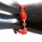 Burnt Orange and Copper Toggle Bracelet (BD3)