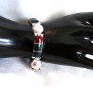 Dark Stone Silver with Magnetic Latch Bracelet (BD3)