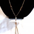 Sarah Coventry Gold and Amber with Off White Bead Necklace (BD3) Sarah Coventry Gold and Amber with Off White Bead Necklace (BD3)