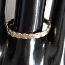 Silver Twisted Wire Ring Simple Filigree Band size 11 (SD1)