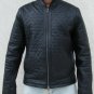 Men's Diamond Quilted Leather Jacket