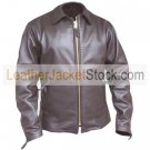 Spartan Robert Scott Brown Biker Leather Jacket