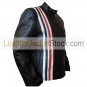 Easy Rider Captain America Black Biker Leather Jacket