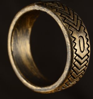 Image Bronze Colour Embossed Bracelet