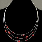 RED & CRYSTAL CHOKER