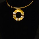 Image Dark Gold Bronze & Silver Choker