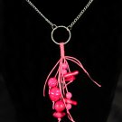 Image Fuschia & Silver Colour Necklace
