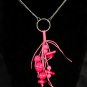 Image Fuschia & Silver Colour Necklace