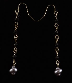 Sassy & Chic Dark Silver Drop Earrings