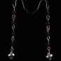 Sassy & Chic Dark Silver Drop Earrings