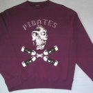 Men's Fleece Crewneck Sweatshirt Both Side with SKULL Patterns