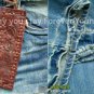 STITCH'S Vintage Denim with Embroidery by Heavy Washing