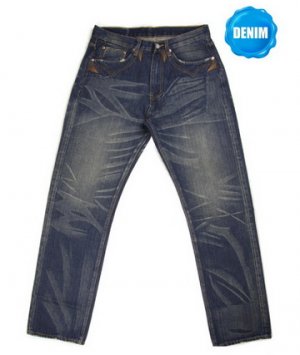 HED 555A Washed Selvedge Denim (Special Pocket Stitches)