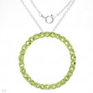 Peridot Eternity Necklace