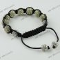 1X FASHION GIFT CRYSTAL DISCO BALL BEAD ADJUSTABLE MACRAME HIP HOP BRACELET