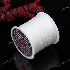 0.5MM STRETCH ELASTIC BEADING WHITE THREAD CORD STRING