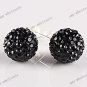 9 Colors Best Gift Czech Crystal 925 Sterling Silver 8mm Fashion Ball Earring