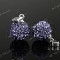 1X Fashion CZECH Crystal 925 Silver Disco Ball Pendant Fit Charm Nacklace 10MM