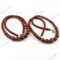 6-14MM GOLDSTONE BALL BEAD NECKLACE GEMSTONE 18"L