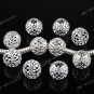 50PCS SILVER MESH NET BALL CHARM BEADS WHOLESALE