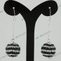 Christmas Gift Czech Crystal 925 Sterling Silver 14mm Fashion Ball Hook Earring