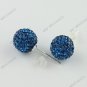 5 Colors Czech Crystal 925 Silver 10mm Fashion Christmas Party Ball Earring 8mm