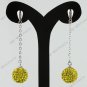 Christmas Gift Czech Crystal 925 Silver 10mm Fashion Ball Earring