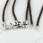 20x Coffee Leather Bracelet Emboss Snake Fit Beads Wholesale 19cm WHOLESALE