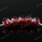 100X RED CRYSTAL GLASS FACETED BEADS WHOLESALE FINDING