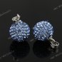 OCEAN CZECH CRYSTAL 925 SILVER PENDANT 10mm