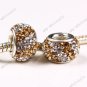 1x Czech Crystal 925 Sterling Silver European Charm bead Fit Bracelet