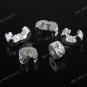 50X Silver Clasp STOPPER CLIP/LOCKS EUROPEAN BEADS Fit Bracelet Wholesale