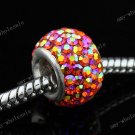 Hot Czech Crystal European Bead 925 Silver Charm 1