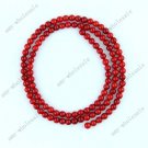 15.5" RED CORAL ROUND GEMSTONE LOOSE BEADS B01060004
