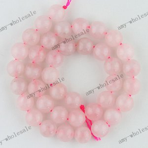 10mm Pink Rose Quartz Round Gemstone DIY Loose Beads