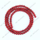 15.5" RED CORAL ROUND GEMSTONE LOOSE BEADS B01060005