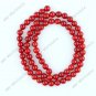 16" RED SEA CORAL ROUND GEMSTONE LOOSE BEADS B01060006