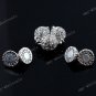 5x Magnetic Clear 18KGP Crystal Charm Ball Clasp Jewelry Finding 10mm