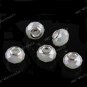 100X WHITE AB GLASS FACETED BEADS FINDINGS FIT BRACELET