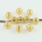 20Pcs Golden Net Ball Loose Spacer Beads Findings Fit  Charm Bracelet WHOLESALE