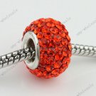 NACARAT CRYSTAL 925 SILVER CHARM EUROPEAN BEAD FIT BRACELET 1PC