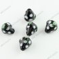 100X BLACK STRAWBERRY LAMPWORK GLASS BEADS FINDINGS FIT NECKLACE WHOLESALE