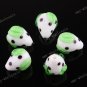 50X WHITE STRAWBERRY LAMPWORK GLASS SPACER  BEADS FINDING FIT BRACELET WHOLESALE