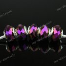 20x Magenta AB Crystal Faceted Glass Beads Findings
